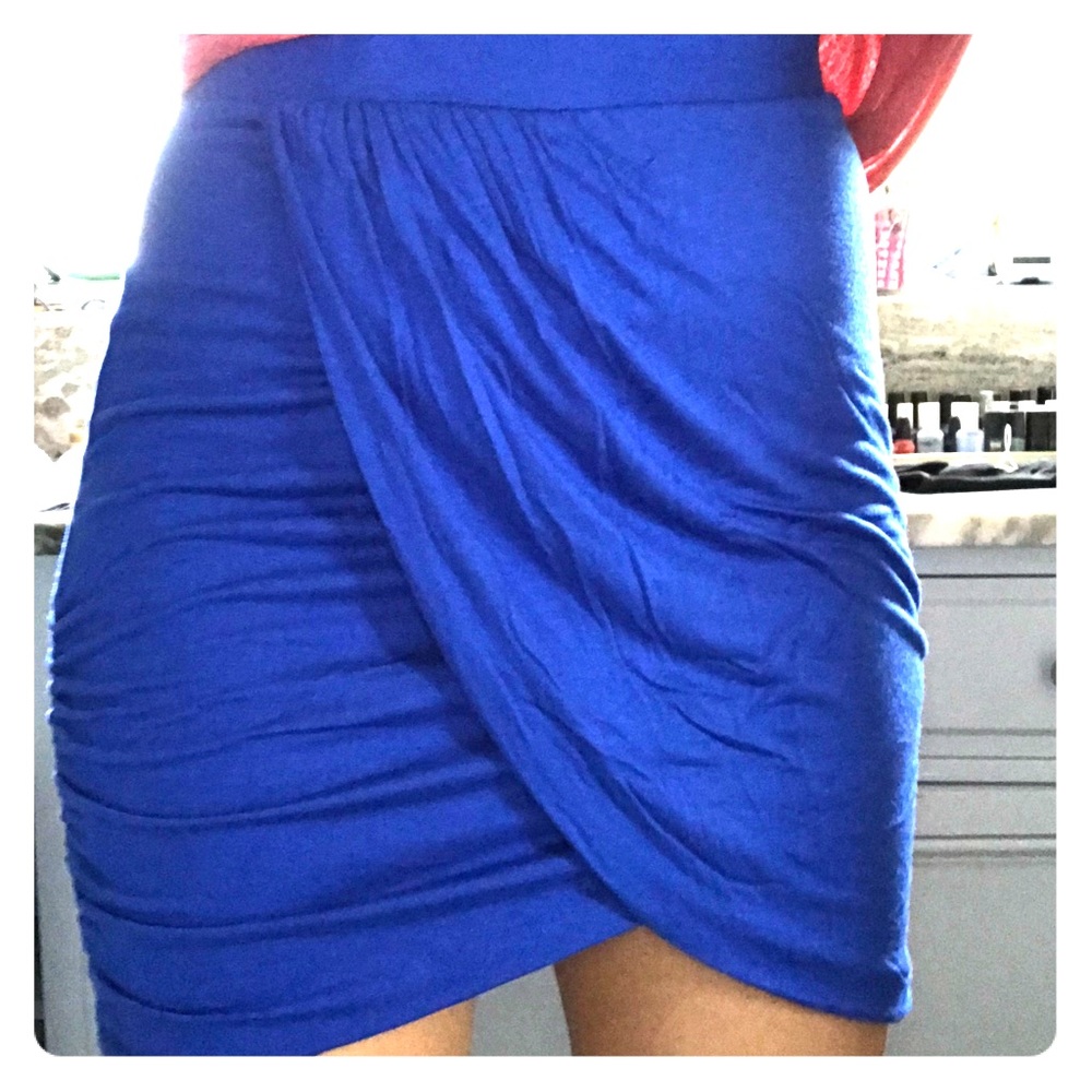 Blue Pencil Skirt